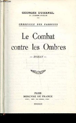 Le Combat Contre Les Ombres