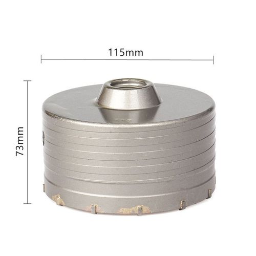 Trépan électrique SDS PLUS pour béton scie cloche forêt centreur manche de 110 diamètre couronne 30 percer des trous ronds idéal pour faire passer la gaine de climatiseur - Type 115mm