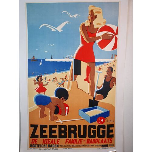 Affiche Zeebrugge Belgique