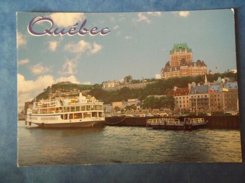 Carte Postale: Château Frontenac Et La Basse Ville Québec Vue Du St Laurent.