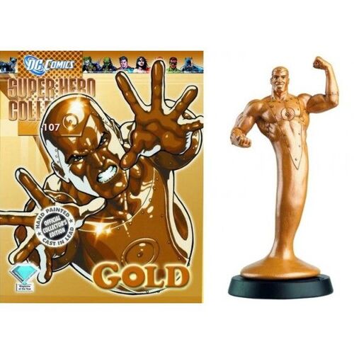 Figurine Dc Plomb N°107 Metal Men Gold