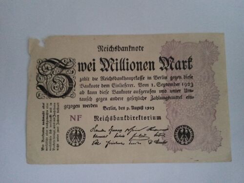 1 Fourreau Billet Trois Millions De Mark 1923 Allemagne