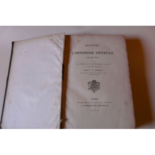 Histoire De L'imprimerie Impériale De France