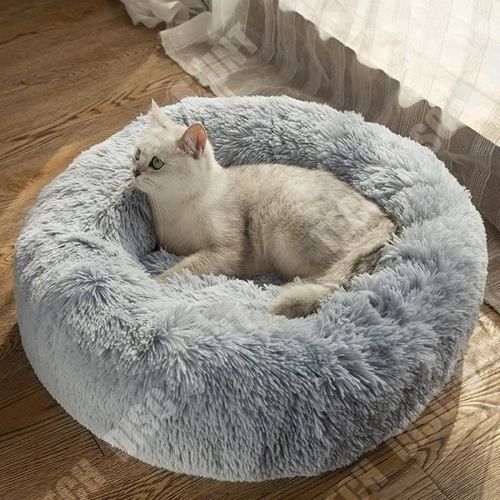 Td® Rond En Peluche Pour Animal Domestique Nidifier Matelas Épais Chaud Chien Lit Litière Pour Chats Convient Chiots Chatons Petits