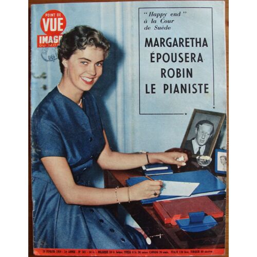 Point De Vue Images Du Monde N° 507 (14e Année - 28 Février 1958) : " Happy End À La Cour De Suède : Margaretha Épousera Robin Le Pianiste " / Nouveaux Visages D'hollywood : Diane Varsi & Russ Tamblyn