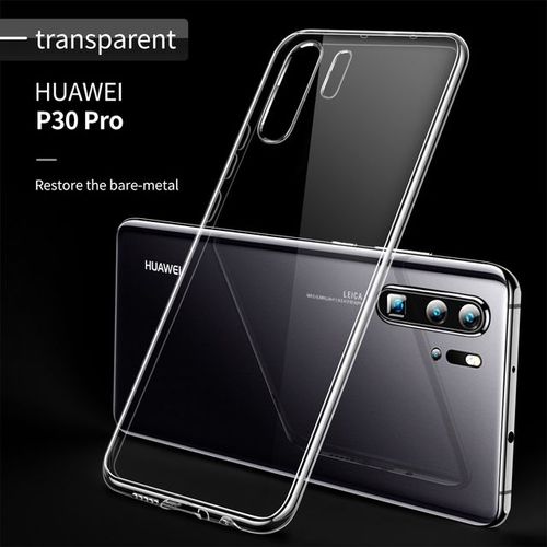 Coque De Téléphone En Silicone Souple Et Transparente Étui Arrière Galvanisé Avec Protection D'appareil Photo Pour Huawei P30 Pro