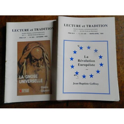 Lectures Et Traditions