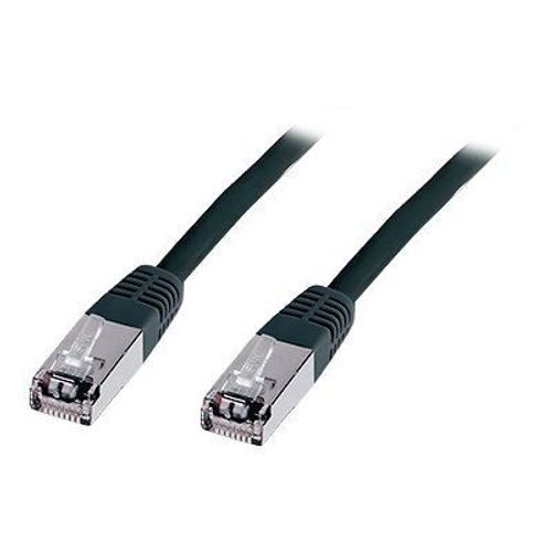 DIGITUS - Cordon de raccordement - RJ-45 (M) pour RJ-45 (M) - 50 cm - pairs in metal foil (PiMF) - CAT 6 - noir