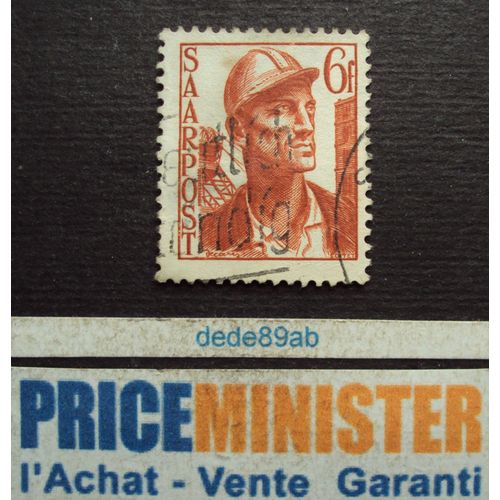 Allemagne.. Sarre.. 6f Saarpost . Mineur . Oblitéré.