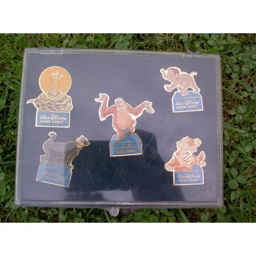 Lot De 5 Pin's Walt Disney Homevideo Le Livre De La Jungle En Coffret