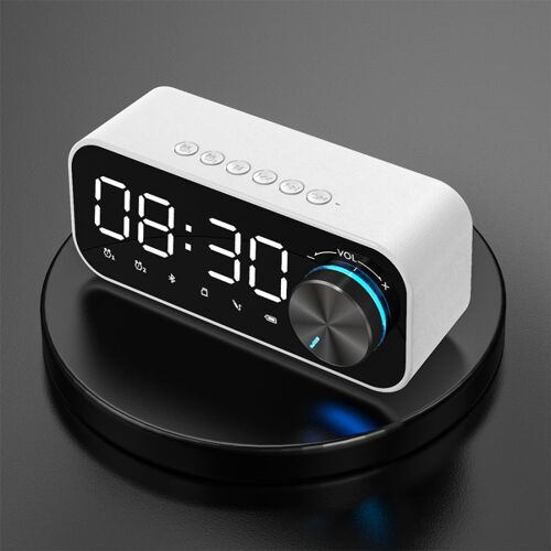 Haut-parleur à colonne sans fil, boîte de réveil, dent bleue, haut-parleur d'extérieur, étanche, Portable, Support carte TF, Radio, entrée Aux