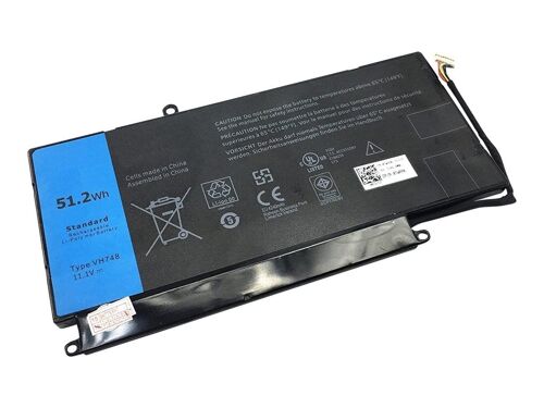 DLH - Batterie de portable (standard) (équivalent à : Dell VH748, Dell DXR10, Dell 6PHG8) - Lithium Ion - 6 cellules - 4600 mAh - 51 Wh - noir - pour Dell Vostro 14 5480, 5470, 5560