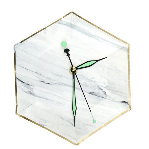 1 Ensemble D'horloge Murale À Quartz Silencieuse Lumineuse, Mécanisme De Mouvement De Broche, Pièce De Bricolage, Décoration Murale 3d Pour La Décoration De La Maison