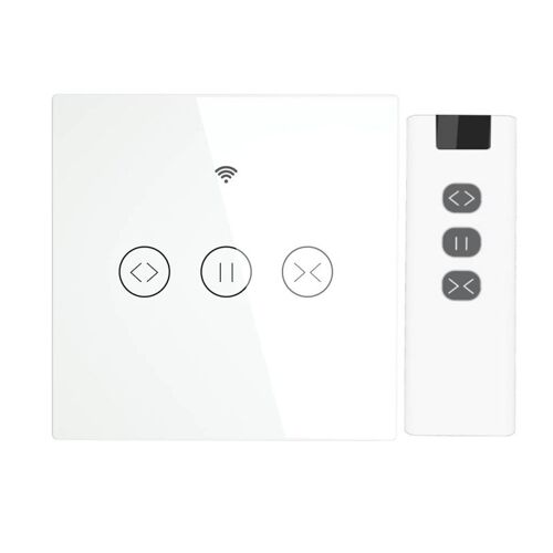 Interrupteur de rideau à commande Wifi + RF, contrôleur RF pour volet roulant, pour maison intelligente, Google Home, Alexa, commande vocale