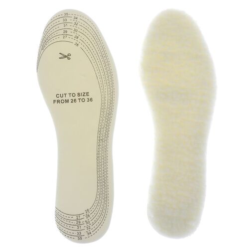 1 Paire Unisexe Hiver Laine Chaude Semelles Chauffantes Thermique Épaissi Chaud Maintien Chaussures Pad Pour Hommes Et Femmes