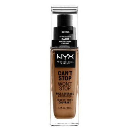 Nyx Can?T Stop Won?T Stop Full Coverage Foundation Nutmeg 30ml 