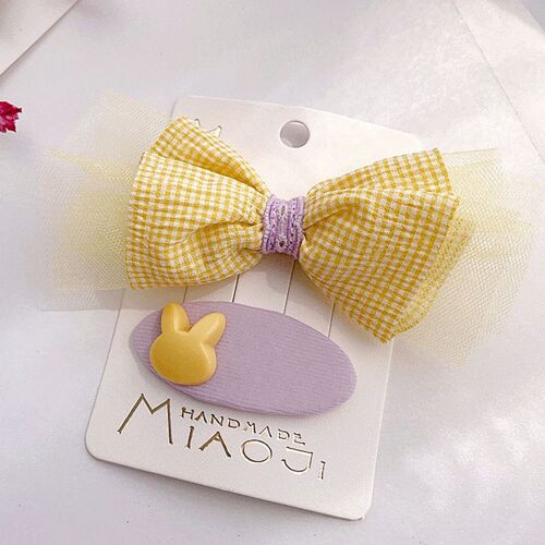 Pince À Cheveux En Coton Pour Bébé Fille, Mignon, Noeud En Coton, Couleur Unie, Pince Bb, Bec De Canard, Épingle À Cheveux 