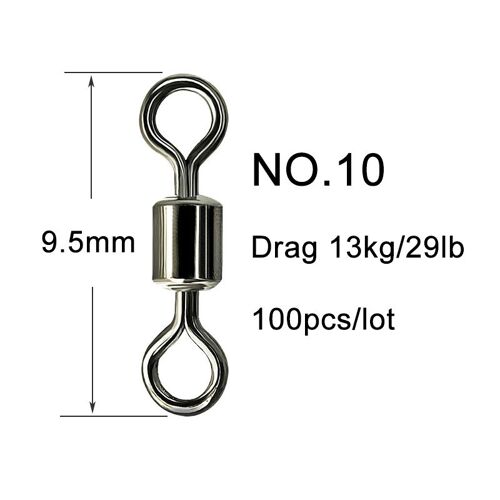 Connecteurs De Pêche En Acier Inoxydable, Accessoires De Pêche, 100 Pièces
