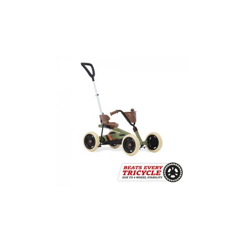 Berg Kart À Pédales Buzzy Retro 2-In-1 Avec Barre De Poussée