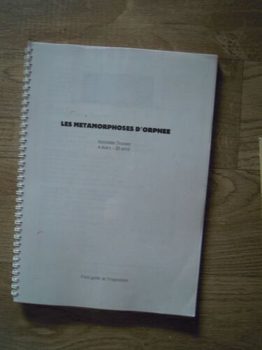 Guide Exposition Metamorphose D Orphee 1995