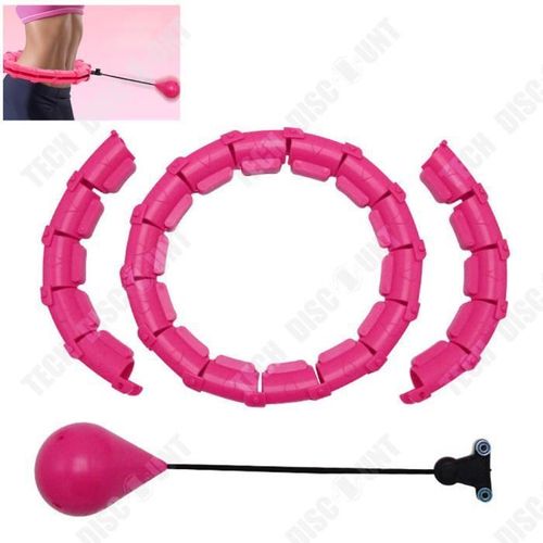 Td® Hula Hoop Détachable À 24 Sections, Équipement De Fitness Avec Support De Taille Absorbant Les Chocs Et Réglable Librement