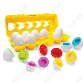 Td® L'éducation Précoce Des Enfants Appariant Le Jouet De Reconnaissance De Forme D'oeuf De Simulation Détachable D'oeuf Intelligent