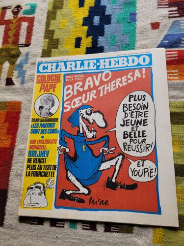 Charlie Hebdo N° 467. Bravo Soeur Thérésa. 24 Octobre 1979