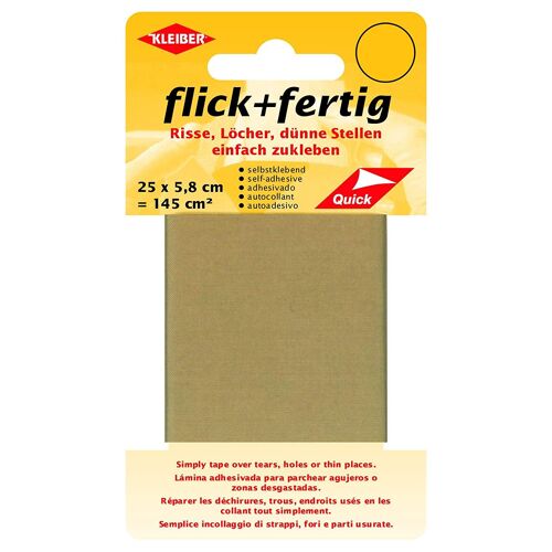 Kleiber 140 cm Ruban nylon réparation autocollant rapide Beige - 43072