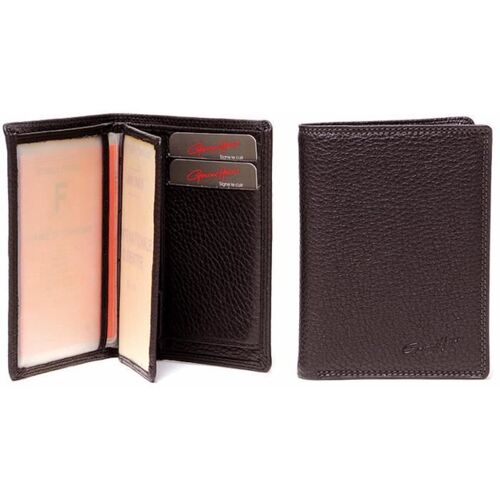 Porte-feuille GERARD HENON Cuir de Vachette grainé GH 3611 - Marron - Homme