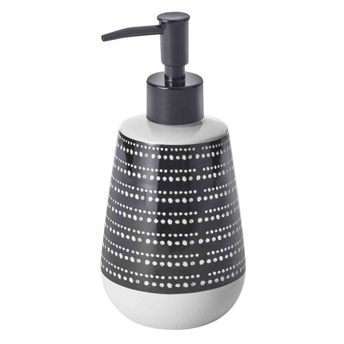 Distributeur de savon en céramique à motifs