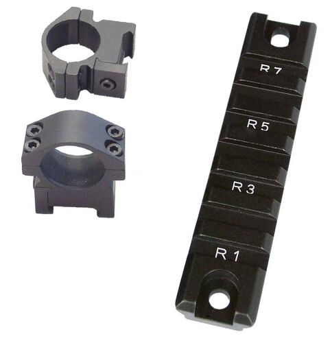 Wr-27-98 : Anneau De Montage Pour Torche Tactique + Rail 98mm