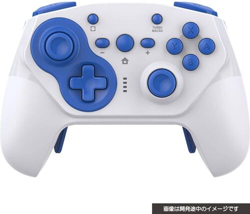 Cyber?Gyro Wireless Controller Pro For Nintendo Switch (White X Blue) [Import Japonais]