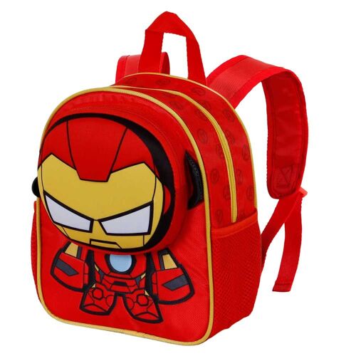 Iron Man Bobblehead Sac à dos Pocket, Rouge