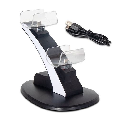 Charger Ps5 Manette Chargeur - Station De Chargement Avec Câble Compatible Pour Contrôleur Ps5 - Noir