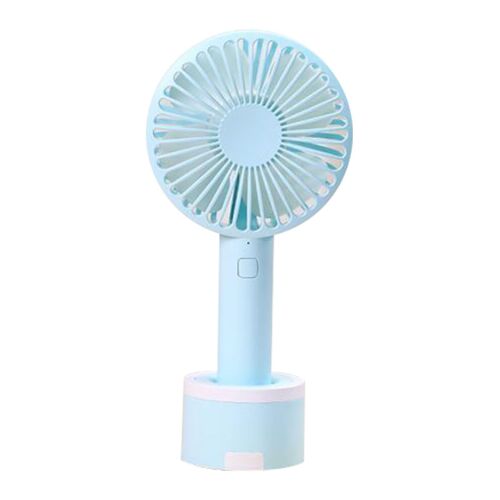 Mini ventilateur USB portable rechargeable-Bleu