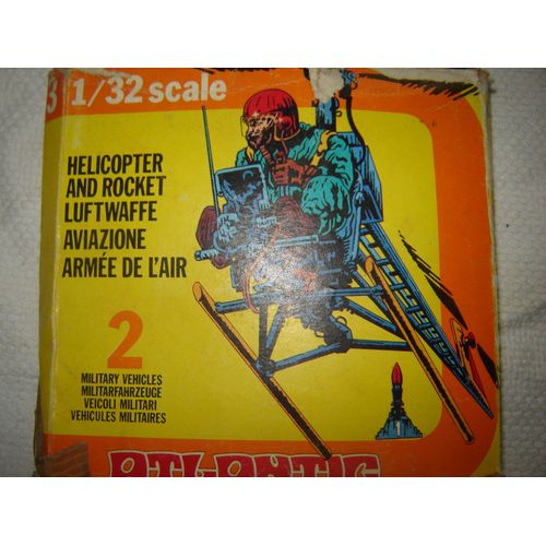 Atlantic 1 32  Ref 2153 Helicopter + Rocket Armée De L'air Ww2