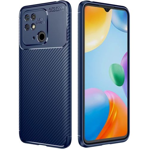 Coque Xiaomi Redmi 10c Souple Tpu Housse Ultra Mince Anti-Choc Durable Anti-Rayure Anti-Empreintes Digitales Bleu