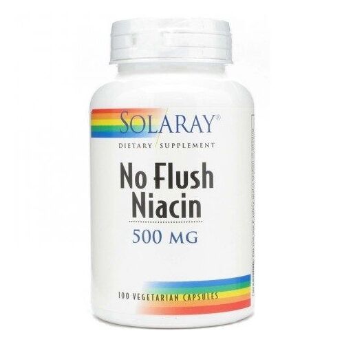 Solaray Niacin No Ruborizante 500 Mg 100 Vcaps 