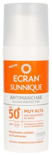 Ecran Sunnique Antimanchas Fluido Protector Spf50+ 50ml 