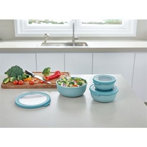 Set 3 Bols Multifonctions Bleu Cirqula 350 Ml À 1,25 L