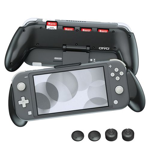 Oivo Support De Poignée Asymétrique Pour Manette De Jeu Nintendo Switch Lite Avec 4 Emplacements Pour Carte De Jeu