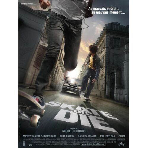 Skate Or Die - Véritable Affiche De Cinéma Pliée - Format 40x60 Cm - De Miguel Courtois Paternina, Pascal Guegan Avec Mickey Mahut, Idriss Diop, Elsa Pataky, Philippe Bas, Rachida Brakni - 2008
