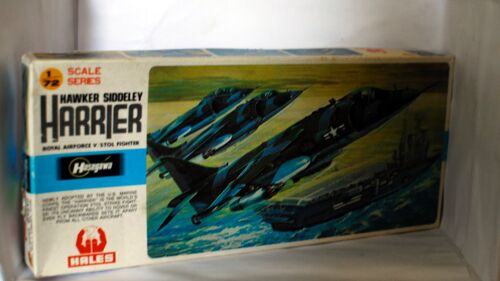 Harrier - Avion Britannique À Décollage Et Atterrissage Vertical, À Réaction - Marque Hasegawa, Au 1/72è-Heller