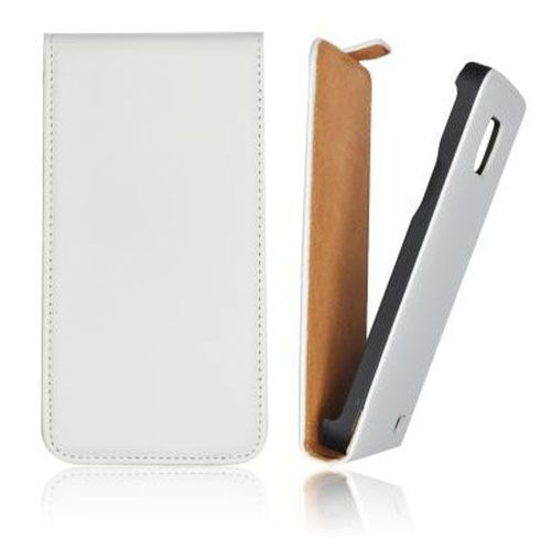 Etui flip slim avec fermeture aimant pour X Cover 2 GT-S7710 Blanc