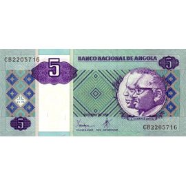 Angola 1999 Billet Neuf Unc De 5 Kwanzas Pick 144a
