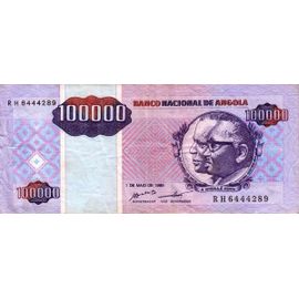 Angola 1995 Billet Neuf Unc De 100000 Kwanzas Pick 139