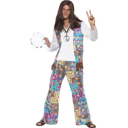 Groovy Hippie Costume, Female Chest 38"-40", Leg Inseam 32.75"