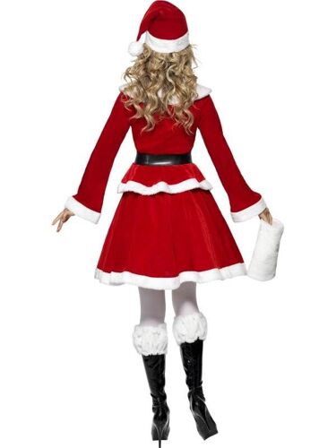 Miss Santa Costume  Muff, Female Uk Dress 12-14