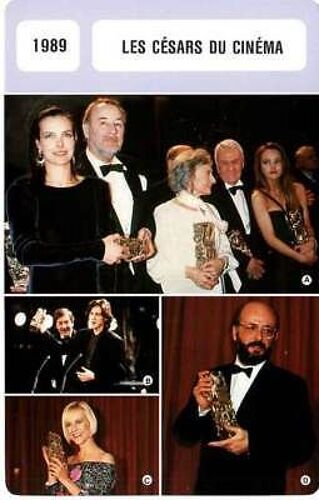 Fiche Monsieur Cinema Les Césars Du Cinéma 1989