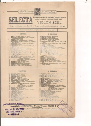 Lot Partitions Selecta